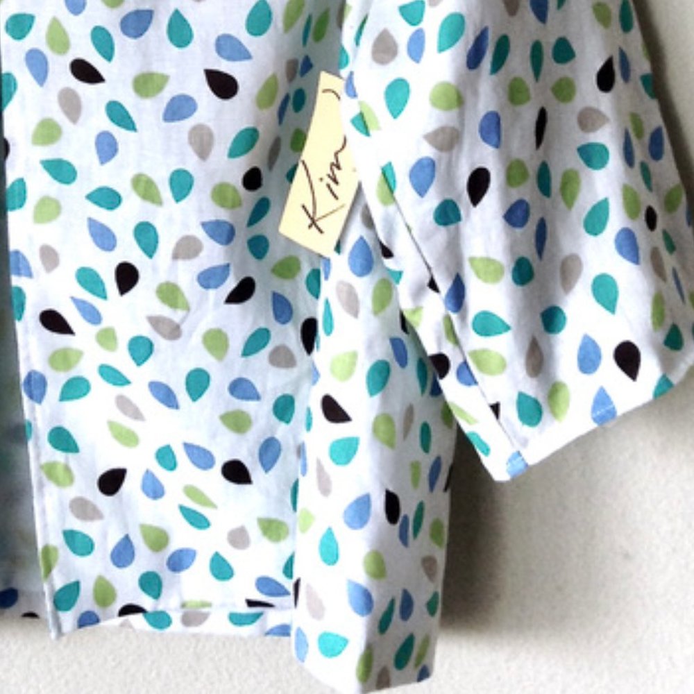 KIM ROGERS WOMEN-Multi-Color 100% Linen Jacket - Picture 6 of 12